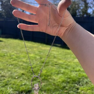 Whispers of earth and spirit, captured in this Namibian enhydro crystal