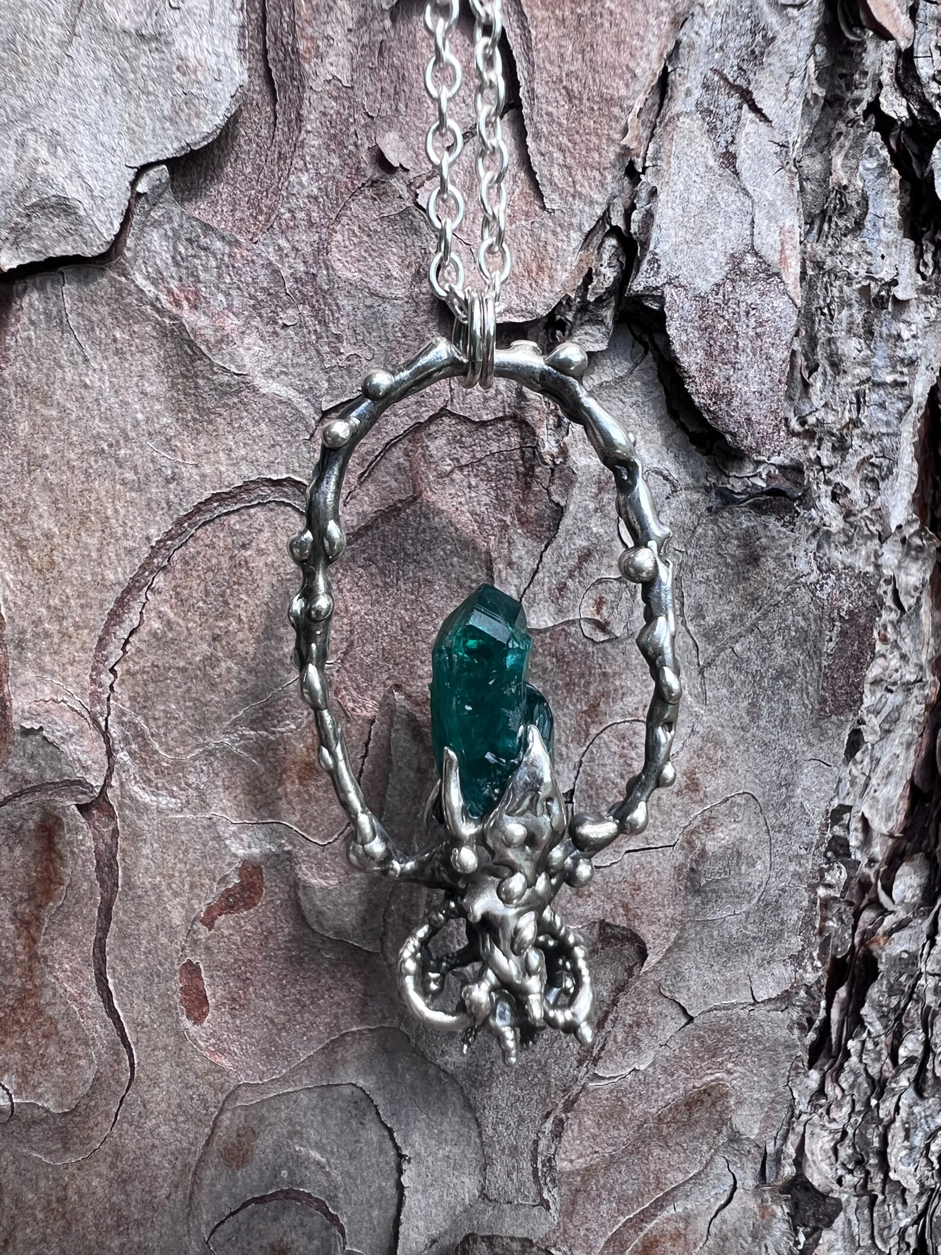 Dioptase and Sterling Silver - Image 3