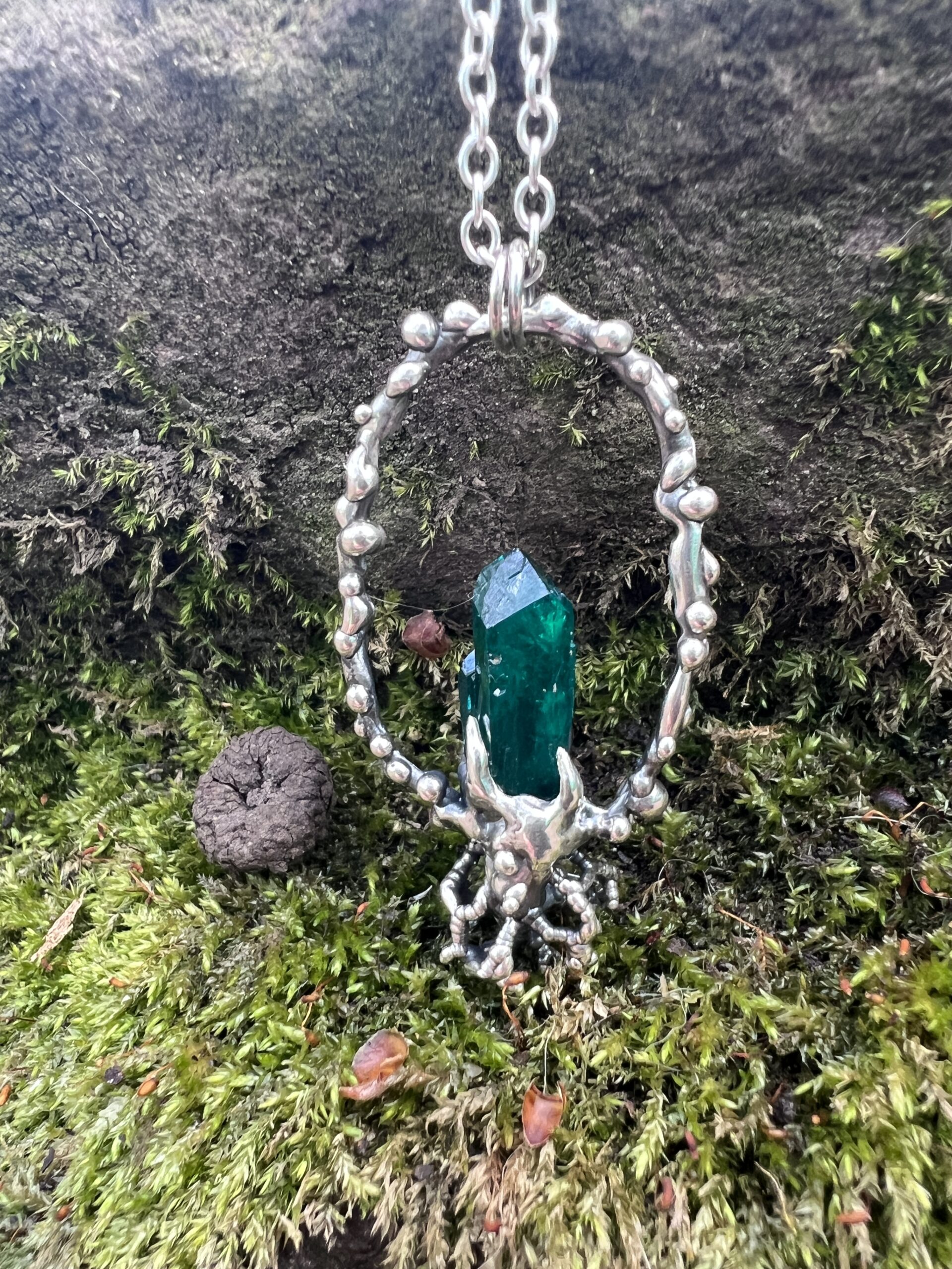 Dioptase and Sterling Silver - Image 4